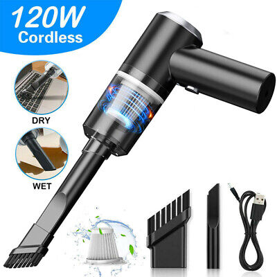 120W Cordless Handheld Vacuum Cleaner Car Home Mini Rechargeable Wet Dry Duster