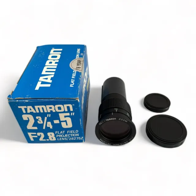 Lente proyector de campo plano Tamron 2,75""-5"" F2,8 28275Z Japón con caja...