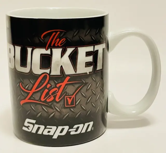 Snap-on Tools "Bucket List" Porcelain Coffee Mug Choko Authentics Collectable.