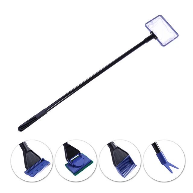5 Strumenti di Pulizia Acquari In Plastica Set Spazzole Pulite