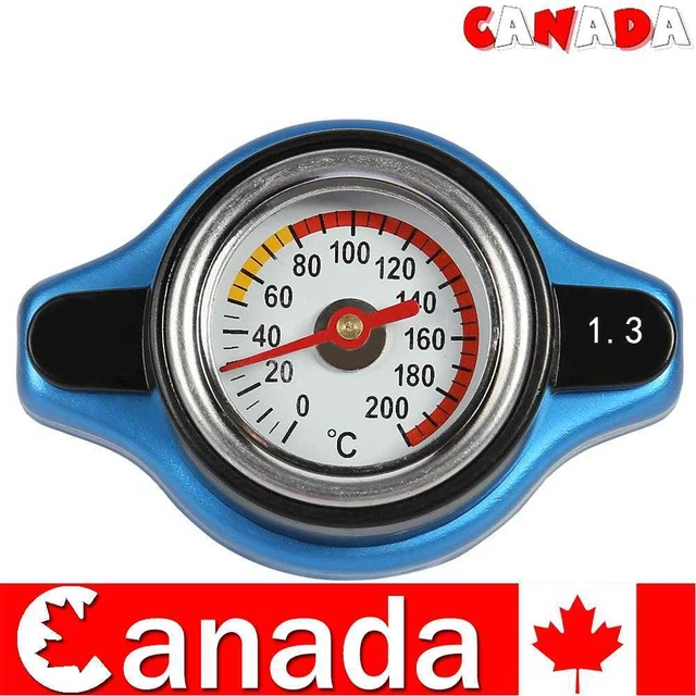Big Head Temperature Gauge with Thermo Radiator Cap Tank Cover (1.3Bar)