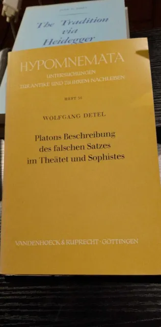 W.Detel, Platons Beschreibung..., Vandenhoeck & Ruprecht, 1972