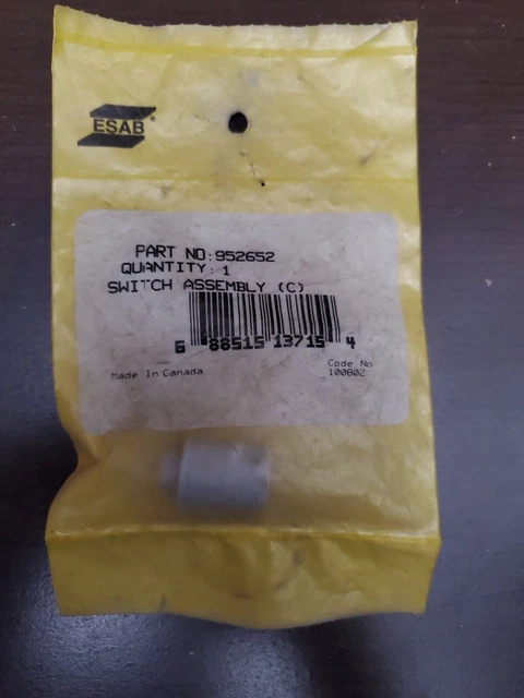 ESAB 952652 Switch Assembly ( C ) for MIG Gun MT-450W/MT-650W, Qty.1