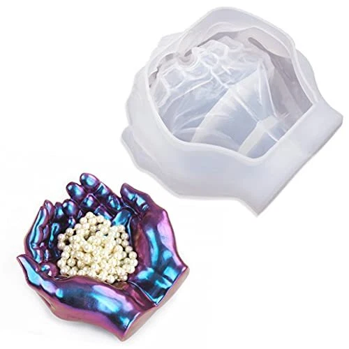 TikooTik Silikonform Untersetzer, 3D Silikonformen Epoxidharz Set Hände