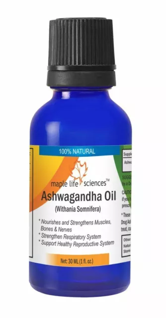 Indian Ginseng Oil 100% Pure & Natural Oil Withania Somnifera For Reproductive