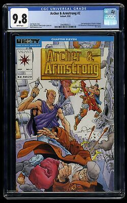 Archer & Armstrong (1992) #2 CGC NM/M 9.8 White Pages Valiant Entertainment 1992