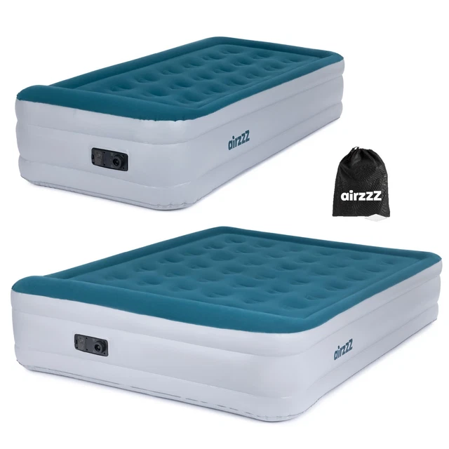 HIGH RAISED INFLATABLE Air Bed Mattress Built-in Electric Pump Indoor ...