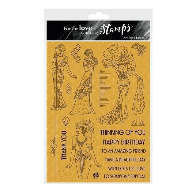 Hunkydory Art Deco Ladies For the Love of Stamps  20pc : Art Deco Paradise Colle