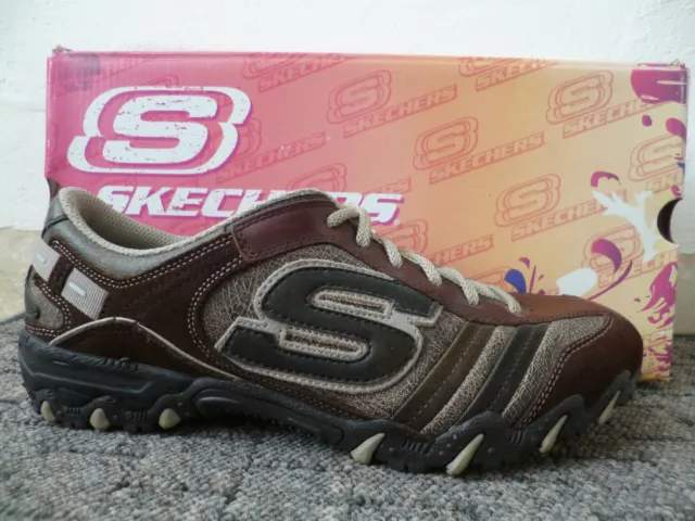 Skechers slipper sneakers scarpe sportive scarpe basse marrone NUOVE!