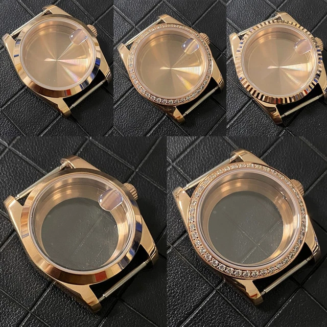 VERRE MONTRE HEXAGONALE 25.7 X 25.7 mm DESSUS ET BASE PLATE