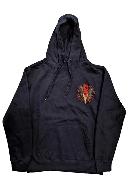 Slipknot Hoodie Burn Me Away Band Logo new Official Unisex Navy Blue Pullover