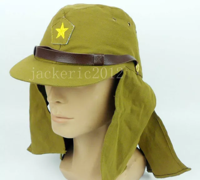 Size L Wwii Japanese Army Soldier Field Wool Cap Hat Outdoors Military Ww2