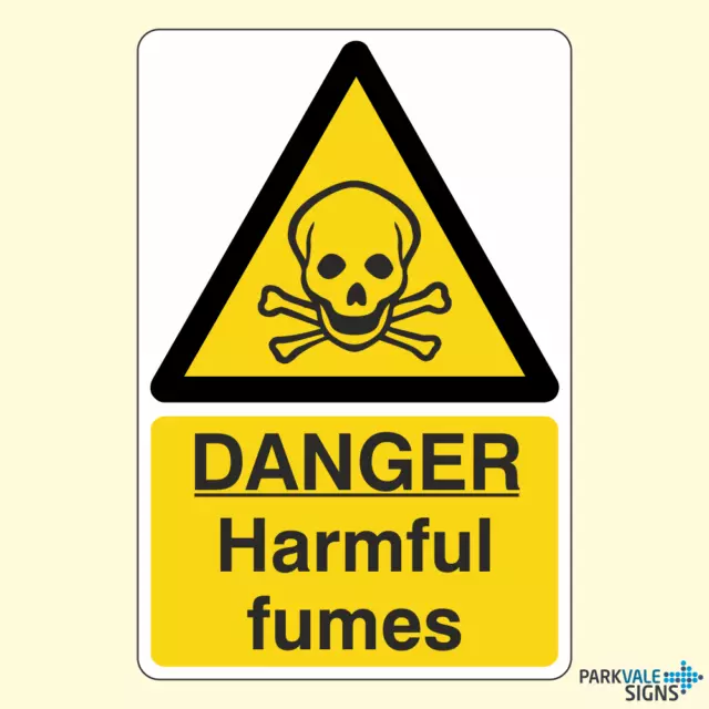 Danger Harmful Fumes Sign