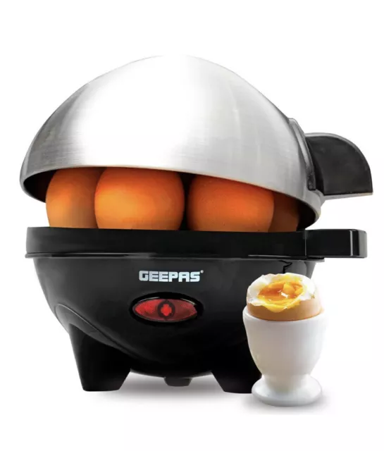 GEEPAS Egg Boiler Cooker Poacher Steamer Omelette Maker Boiled 7 Eggs  New