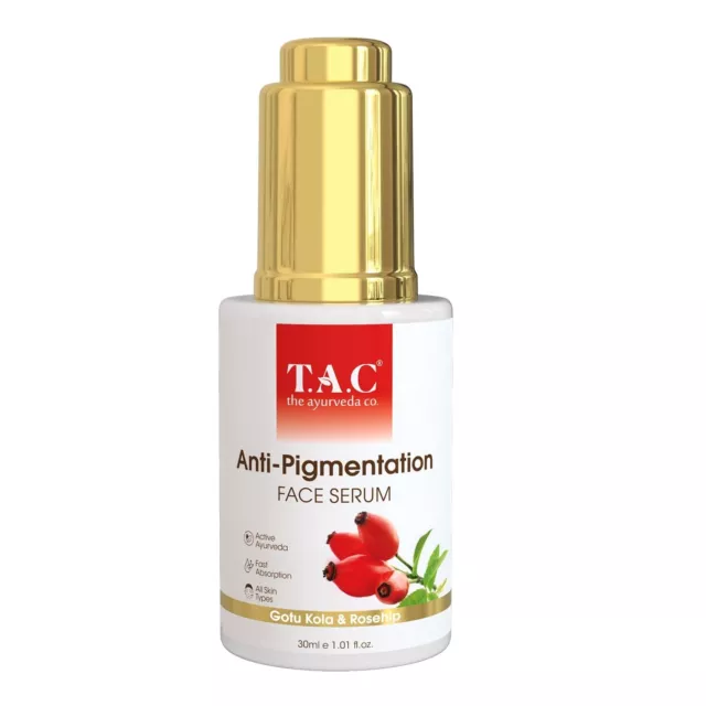 TAC The Ayurveda Co. Anti-Pigmentation Face Serum &Gotu Kola & Rosehip Free Ship