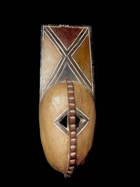 African Hand Carved Decorative African, African,Wall Hanging Art Plank MasK-4093