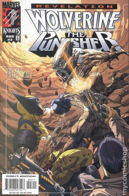 Wolverine Punisher Revelation #3 VF 1999 Stock Image