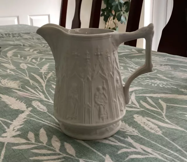 Portmeirion Porcelain Parian Ware Small Jug Gothic