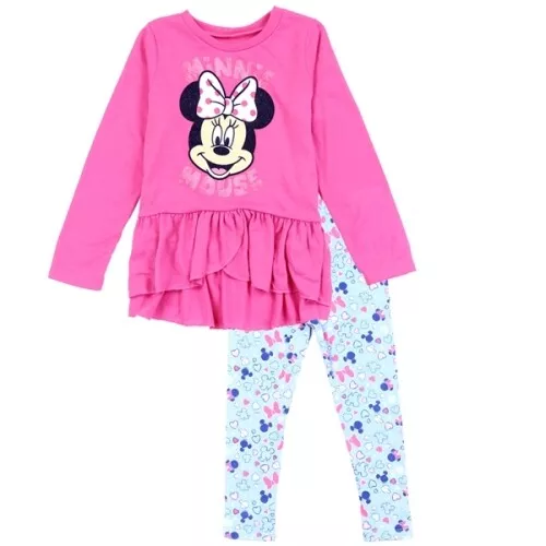 NWT 2PC Baby Girls Minnie Mouse Long Sleeve Shirt and Legging set- 12M, 18M, 24M