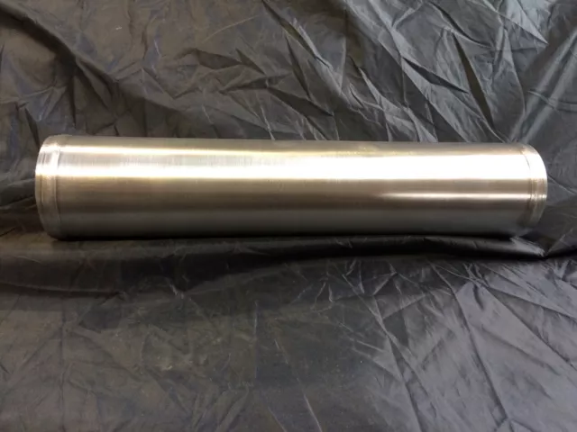 Universal 2.25" Inch 57mm Alloy Aluminium Pipe Straight 300mm Brushed Swaged