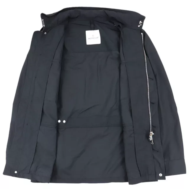 MONCLER ERMITE MILITARY jacket mens black 2 Hermit Hood Storage 41024 ...
