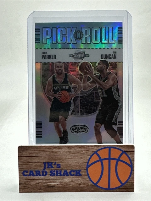 2020-21 Panini Contenders Optic Tony Parker/Tim Duncan Pick N Roll #3 Spurs