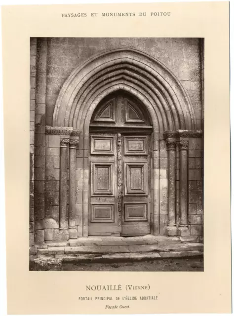 France, Nouaillé-Maupertuis, église abbatiale, portail principal, façade Ouest V