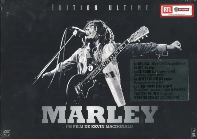 Coffret Collector Bluray + DVD + Livre Bob Marley Édition Ultime Neuf