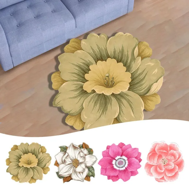 Carpet Floor Mat Floor Mat Flower Lotus Mat Bedside Blanket Chinese Style