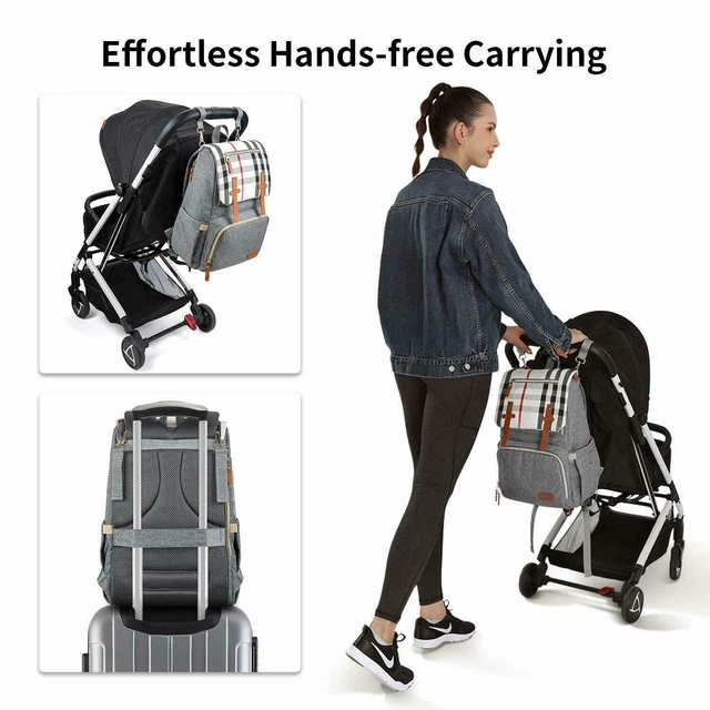 Baby Diaper Bag Backpack, Large Waterproof Nappy Changing Bag for Travel 10