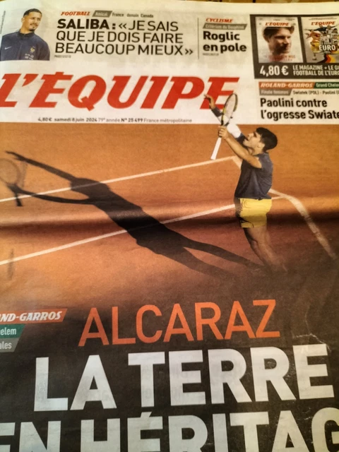 Journal L’Equipe Roland Garros 1987 – « De La Terre à La Lune » – Édition Originale