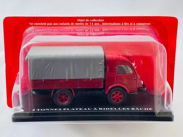 Camion SAVIEM SG5C 1979 - Modèle Réduit 1/43 IXO - Plateau Ridelles Bâche - État Impeccable
