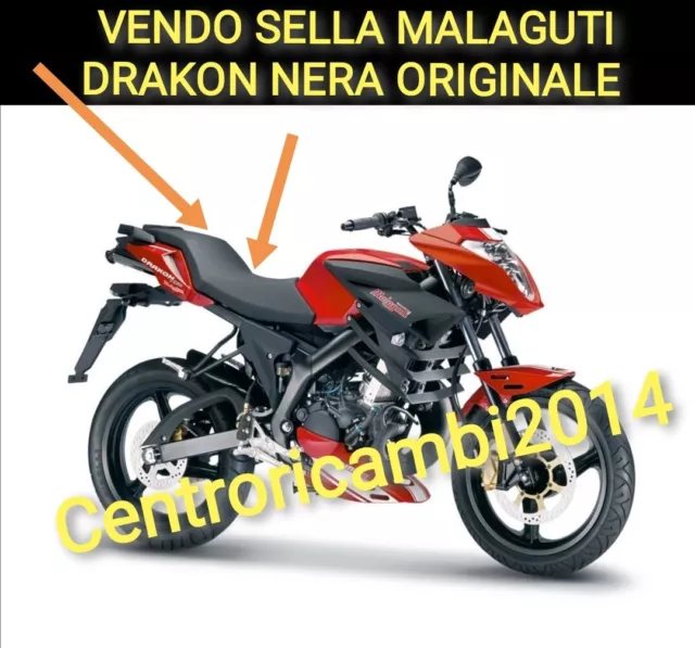 Sella Malaguti Drakon Originale Nuova Sellone Drakon Nera 10610703