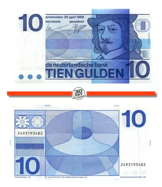 Nederland - Netherlands 10 Gulden 1968 Pn 91b Frans Hals