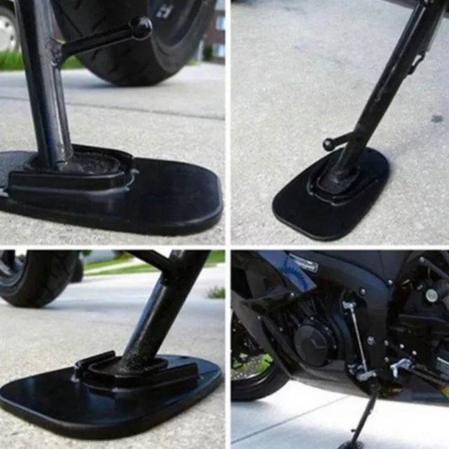 Motorcycle Plastic Kickstand Side Kick Stand Pad Plate Base Motorbike ParkiEL