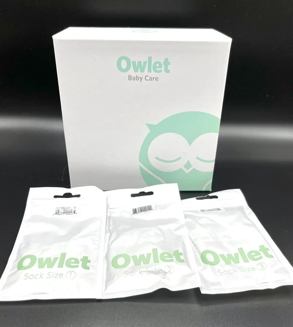 Monitor inteligente para bebé Owlet y calcetines adicionales nuevos en caja
