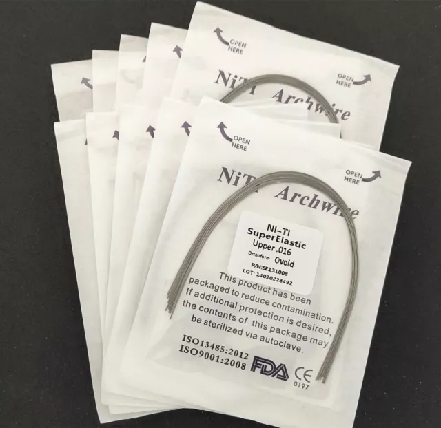 Dental Orthodontic Super Elastic Wire Niti Round Arch Wires Ovoid Form 3