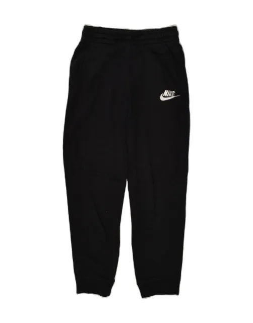 NIKE Girls Tracksuit Trousers Joggers 11-12 Years Large Black Cotton AR94