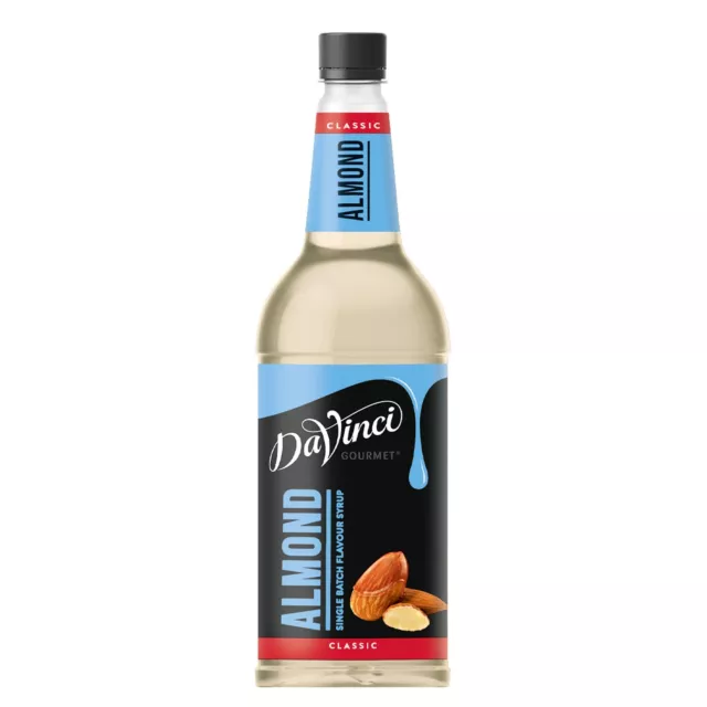 Da Vinci Gourmet Flavour Sirup Almond  1 L - Kaffeesirup,Mandel Flavor, UK,  MHD