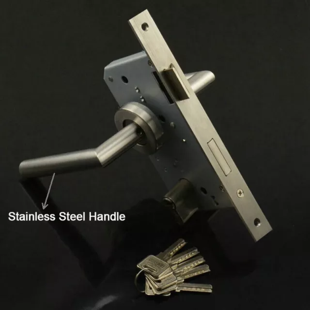 European Mortise Door Lock 8550 / 5085 Lock body + Lock Cylinder +Keys + Handles