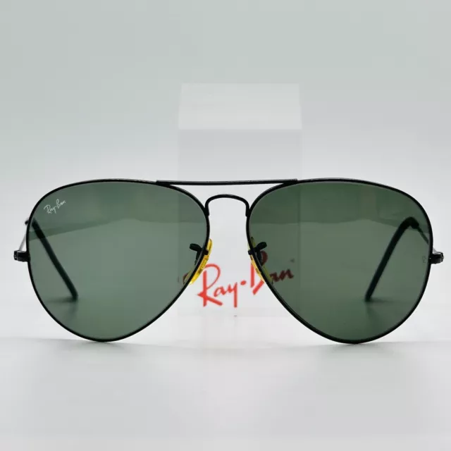 Ray ban Lunettes de Soleil Hommes Femmes Ovale Noir Bébé Lomb Aviator 62 B&L Top