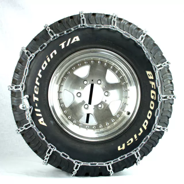 Titan Light Truck Link Tire Chains On Road Snow/Ice 7mm 35x12.50-17 3