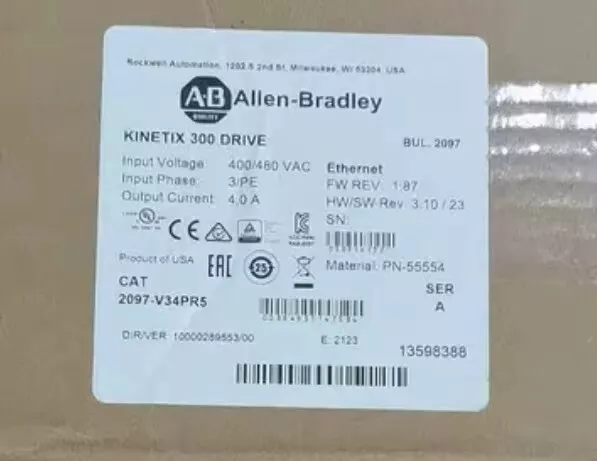 2097-V34PR5 Allen Bradley Kinetix 300 Servo Drive NEW