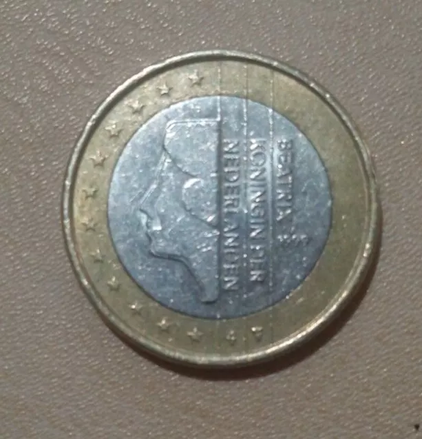 Pièce de 1 euro Beatrix 1999 rare (collection)