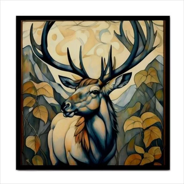 Elk Ceramic Tile Decorative Backsplash Wall Art Nouveau