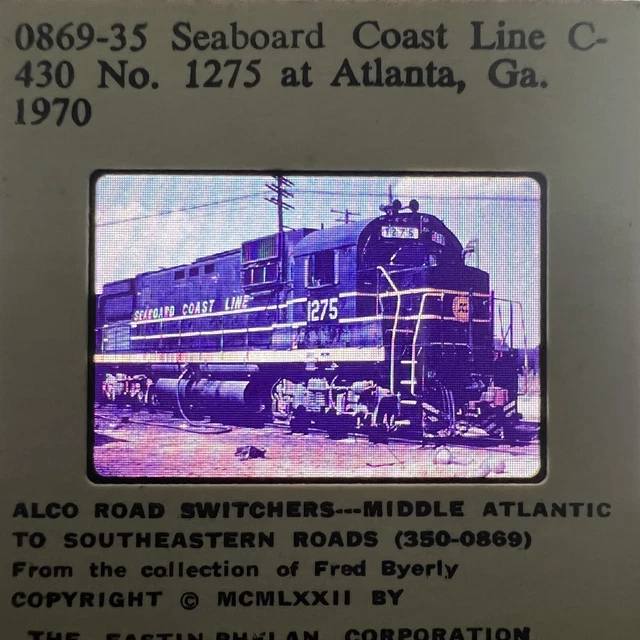 0869-35 Seaboard Coast Line C-430 No.1275 at Atlanta, Ga. 1970