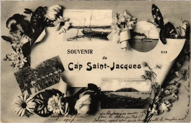 CPA AK VIETNAM Souvenir of Cap St-Jacques (85411)