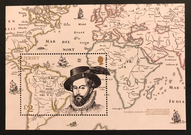 Jersey - 2019 Sir Walter Raleigh Miniature Sheet Nhm Sg Ms2342
