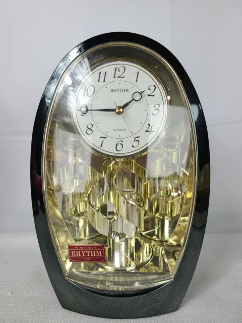 RHYTHM Motion Movement Table Mantle Mantel Quartz Clock 4SG686