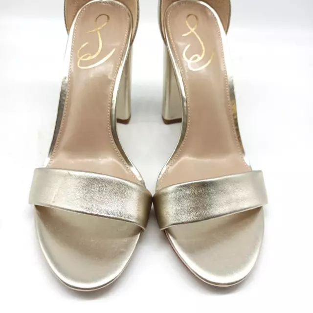 Damen Keilsandalen Sam Edelman Gold Jute Metallic Leder 38 EU